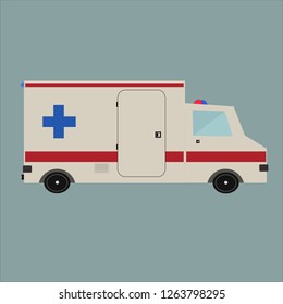 illustration of ambulance vector design.