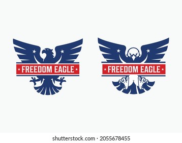 illustration american eagle logo design