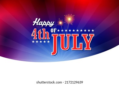 illustration of American Flag Background for Fourth of July background for Happy Independence Day of America