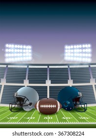 An illustration for an American football championship game. Vector EPS 10 available. EPS file contains transparencies and gradient mesh.