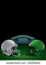 An illustration for an American Football College Championship. Vector EPS 10. EPS file contains transparencies and gradient mesh.