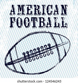Illustration of American football game, sports and entertainment, vector illustration