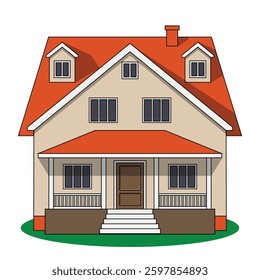 The Illustration of American House