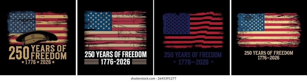 Ilustração do Dia da Independência Americana.