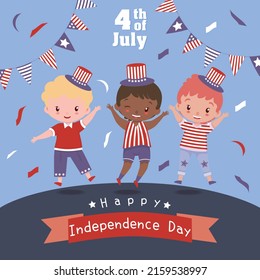 Illustration of American Independence Day Background