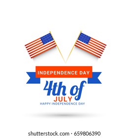 Illustration Of American Independence Day,4th Of July Background.