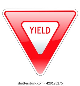 an illustration of an american Yield sign