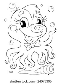 illustration of the amusing devil-fish