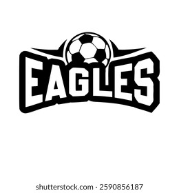 Illustration of an, Eagles soccer