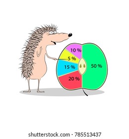 
Illustration "analyst", animalistic, vector