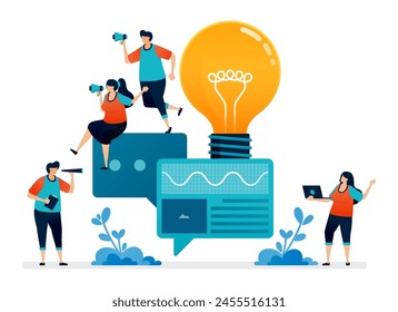 illustration of analyze statistics and plan ideas on chat for problem light blub solving