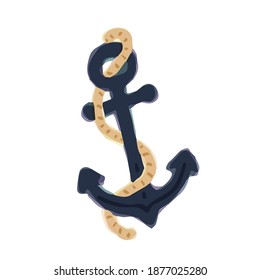 Ilustración de Anchor. Ilustración vectorial dibujada a mano. Ilustraciones Cutas Para Niños