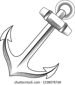an illustration of an anchor vector art