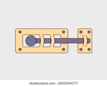 illustration of an ancient door key