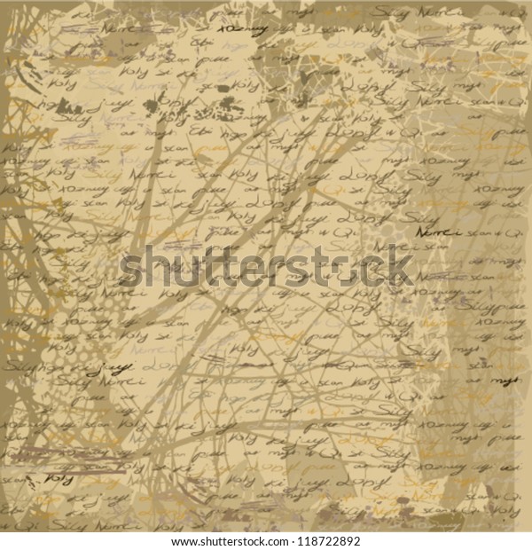 Illustration Ancient Old Letter Stock Vector (Royalty Free) 118722892 ...