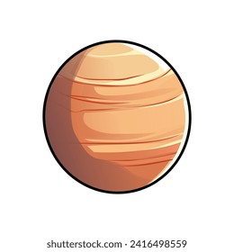 Illustration of the ancient planet Jupiter