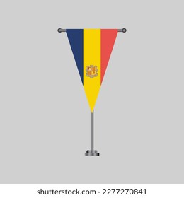 Illustration of Andorra flag Template