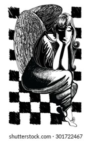 Illustration of angel