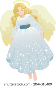 Illustration of an angel (goddess)