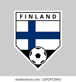 Ilustración de la bandera del equipo Escudo de Inglaterra de Finlandia para el torneo de fútbol