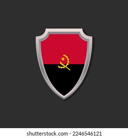 Illustration of Angola flag Template