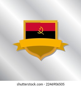 Ilustración de la plantilla de la bandera de Angola