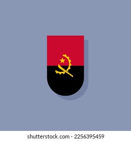 Illustration of Angola flag Template