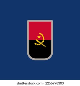 Ilustración de la plantilla de la bandera de Angola