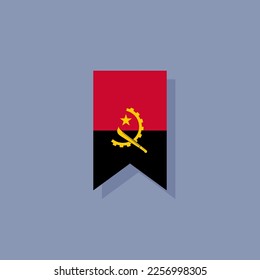 Illustration of Angola flag Template