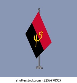 Ilustración de la plantilla de la bandera de Angola