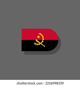 Ilustración de la plantilla de la bandera de Angola