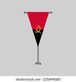 Vorlage für die angolanische Flagge