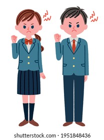 Illustration of an angry student