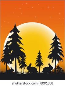 Illustration Animal of Africa - Vector
