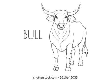 Illustration of a Animal - Bull, Mammalia