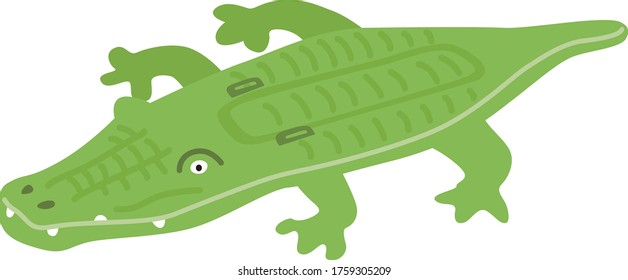 
Illustration of animal crocodile float