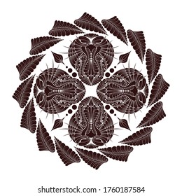 illustration of animal with a decorative style