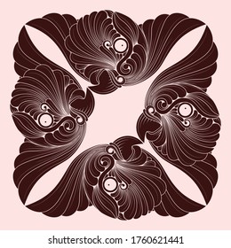 illustration of animal with a decorative style