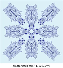 illustration of animal with a decorative style