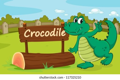 Ilustração do compartimento para animais no jardim zoológico