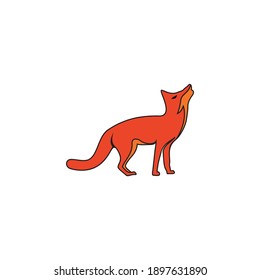 Illustration Animal Fox Logo design 