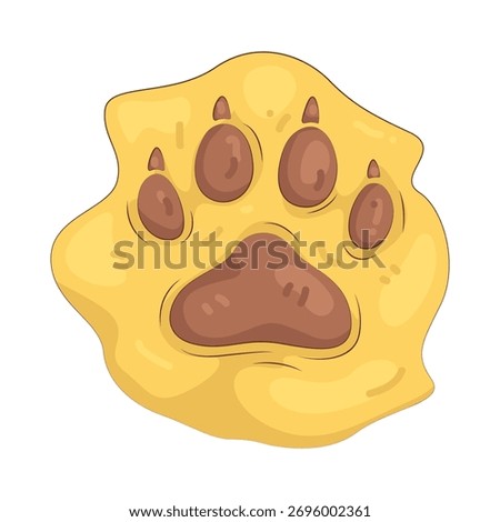 Illustration of animal paw Vector Illustration
