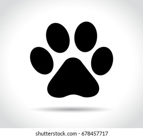 Illustration of animal print icon on white background