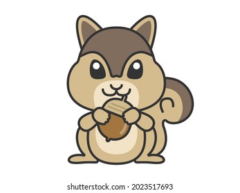 Ilustración de una ardilla animal.