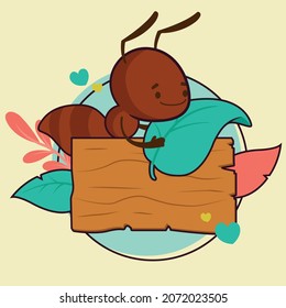 Illustration of animals, illustrative designs with posters of bees, lion, sheep and orm vector animals for messages
