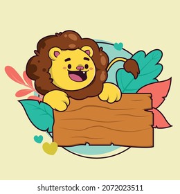 Illustration of animals, illustrative designs with posters of bees, lion, sheep and orm vector animals for messages
