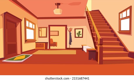 Illustration Animation Background Interior Stock Vector (Royalty Free ...