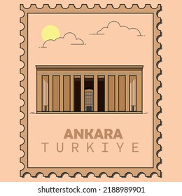 illustration of Anitkabir, Mustafa Kemal Ataturk