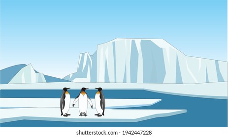 Illustration of an Antarctica vector design
