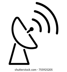 Illustration of antenna icon on white background
